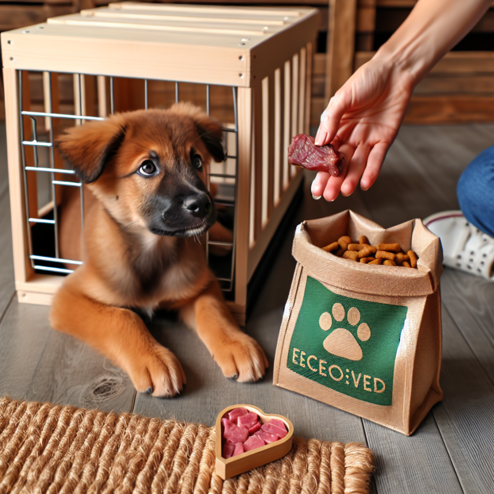 Using treats and rewards for crate training