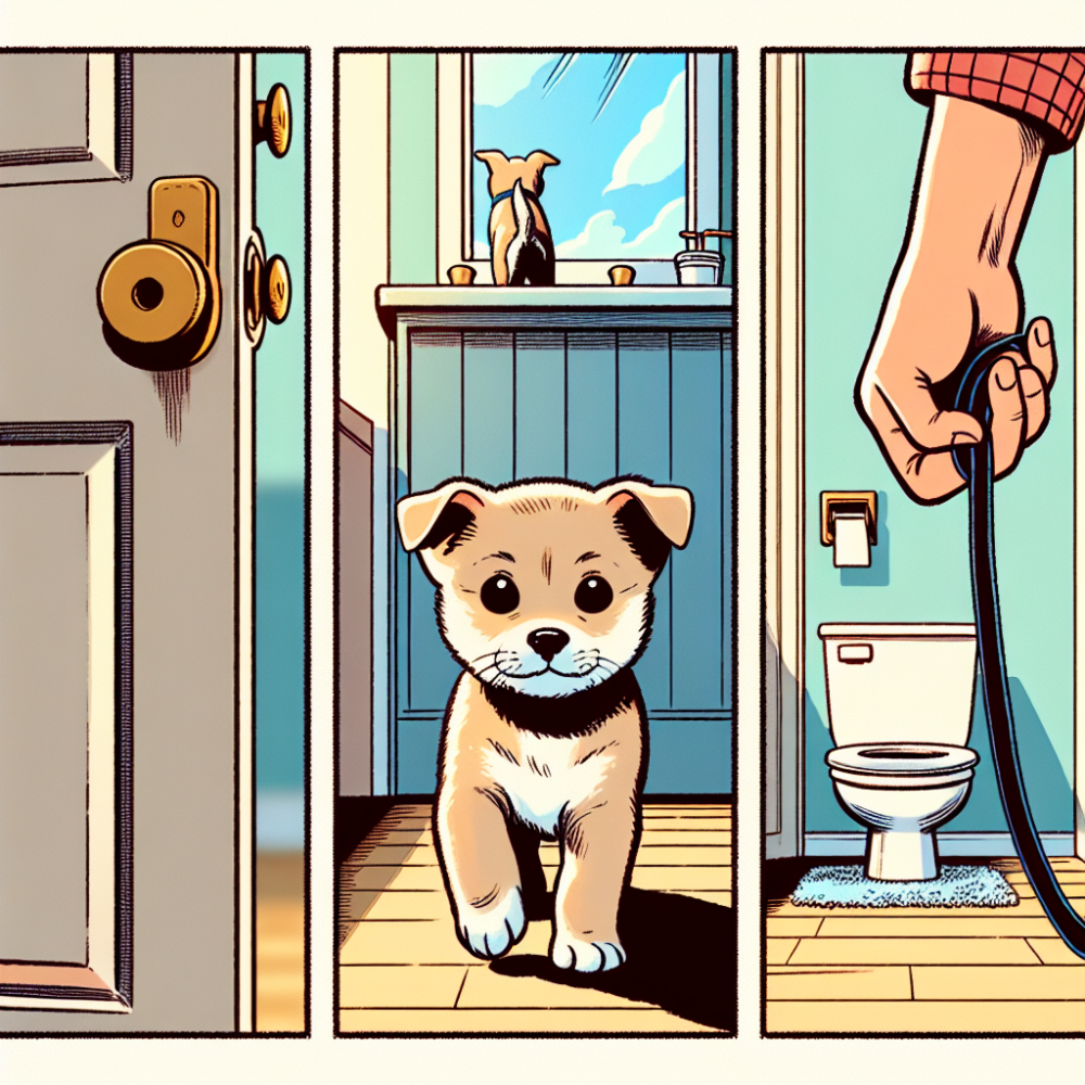 Step-by-step potty routine for puppy
